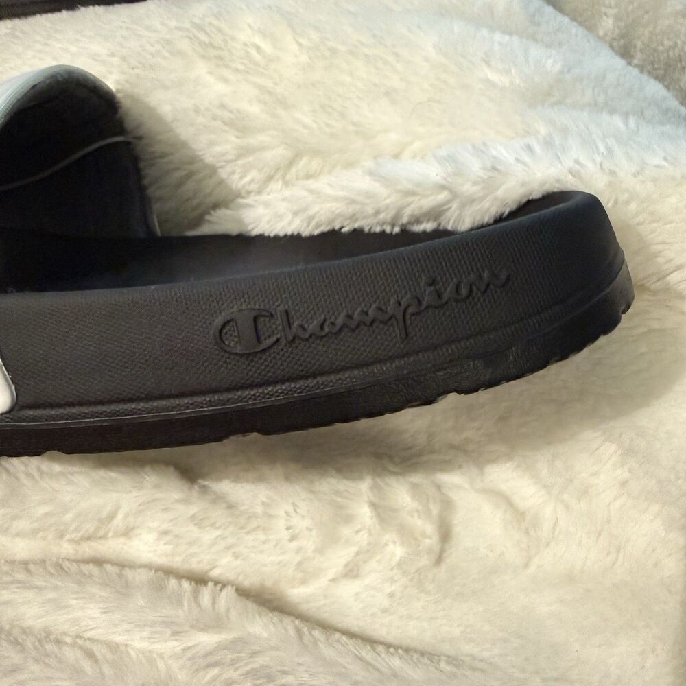 Champion Women's Slide Sandals Size 6 White & Black New - Picture 6 of 11